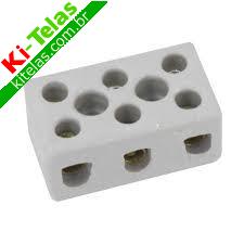 CONECTOR TRIPOLAR DE PORCELANA - 3X16MM - PADR&Atilde;O
