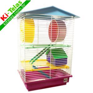 GAIOLA - VIVEIRO P/ HAMSTER C/ ANDAR - 30X44X23CM - PADR&Atilde;O
