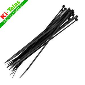 ABRA&Ccedil;ADEIRA PL&Aacute;STICA - 200X4,8MM - PRETA - 10 PE&Ccedil;AS - PADR&Atilde;O