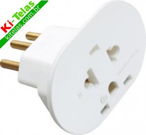 ADAPTADOR P/ TOMADA 2P+T - UNIVERSAL - 10A - PADR&Atilde;O