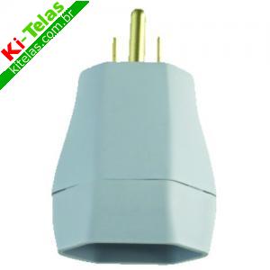ADAPTADOR P/ TOMADA 2P+T - REVERSO - 15A - MEC-TRONIC