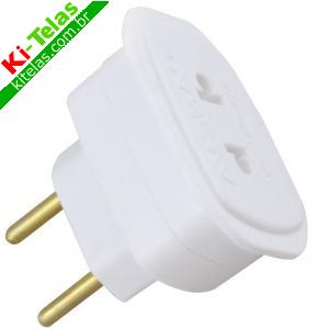 ADAPTADOR P/ TOMADA 2P - UNIVERSAL - 10A - PADR&Atilde;O
