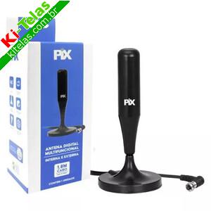 ANTENA DIGITAL COM BASE E CABO 1,80M - PIX