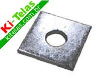 ARRUELA - 12,70MM (1/2") - QUADRADA - ZINCADA - LOTH