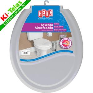 ASSENTO SANIT&Aacute;RIO - CINZA CLARO - ALMOFADADO - HERC
