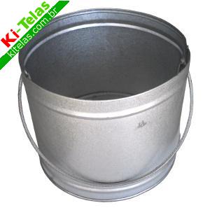 BALDE CIL&Iacute;NDRICO DE CHAPA GALVANIZADA - 7 LITROS - LAMBIASE
