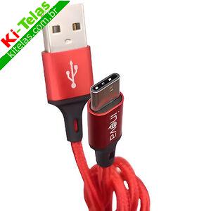 CABO USB - TIPO C - 3.4A - REFOR&Ccedil;ADO C/ NYLON TRAN&Ccedil;ADO - 1,00M - INOVA