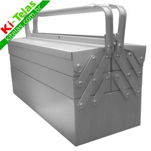 CAIXA DE FERRAMENTAS DE METAL SANFONADA - 5 GAVETAS - 20X20X50CM - PADR&Atilde;O