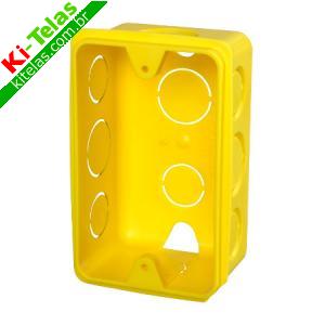CAIXA DE PVC PARA LUZ 4X2 - AMARELA - PADR&Atilde;O