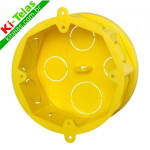 CAIXA LUZ OCTOGONAL COM FUNDO M&Oacute;VEL PARA ELETRODUTO FLEX&Iacute;VEL CORRUGADO - KRONA