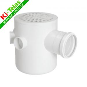 CAIXA SIFONADA REDONDA - 5 ENTRADAS N. 53 - 150 X 185 X 75MM - AMANCO