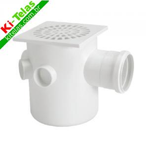 CAIXA SIFONADA QUADRADA - 5 ENTRADAS DE 40MM - 150 X 185 X 75MM - KRONA