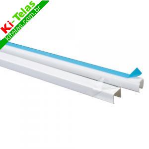 CANALETA ADESIVADA 10X10MM - 2 METROS - BRANCO - ENERBRAS