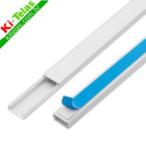 CANALETA ADESIVADA SEM DIVIS&Atilde;O 20MM X 10MM X 2 METROS - PADR&Atilde;O