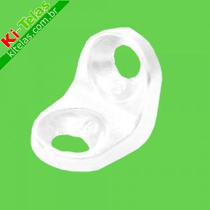 CANTONEIRA FIXA&Ccedil;&Atilde;O 13X13MM COM FURO 4MM - BRANCA - PADR&Atilde;O
