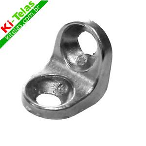 CANTONEIRA FIXA&Ccedil;&Atilde;O 13X13MM COM FURO 4MM - CROMADA - PADR&Atilde;O