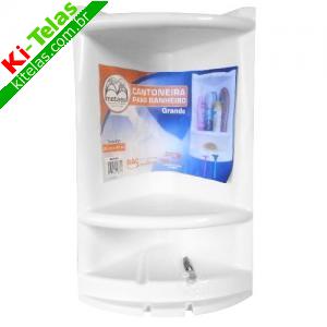 CANTONEIRA PARA BANHEIRO - BRANCO - GRANDE - METALSUL