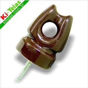 CASTANHA DE PORCELANA OLHAL COM ROSCA - 57X80MM - PADR&Atilde;O