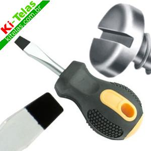 CHAVE FENDA CABO EMBORRACHADO - TOCO - 3/16X1.1/2" - DTOOLS