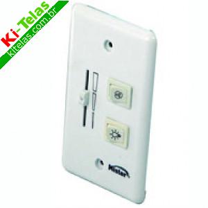 CHAVE / INTERRUPTOR VENTILADOR COM CONTROLE DE VELOCIDADE E L&Acirc;MPADA - BRANCO - MISTER