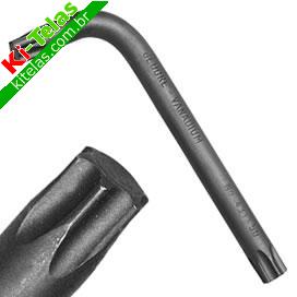 CHAVE TORX HEXALOBULAR CRV - T10 - VONDER