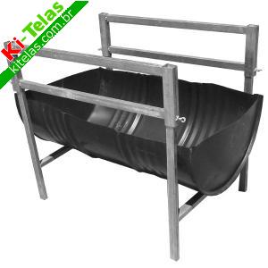 CHURRASQUEIRA DE LAT&Atilde;O DESMONT&Aacute;VEL COM TUBO GALVANIZADO - PADR&Atilde;O