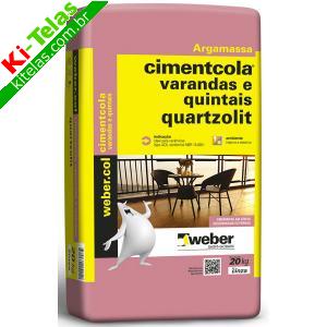 CIMENTCOLA EXTERNO - ACII - VARANDAS E QUINTAIS - 20KG - QUARTZOLIT