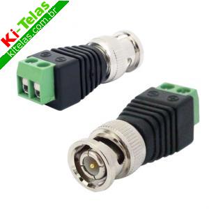 CONECTOR BNC MACHO COM BORNE - PADR&Atilde;O