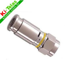 CONECTOR DE COMPRESS&Atilde;O BLINDADO P/ CABO COAXIAL - RG59 - PADR&Atilde;O