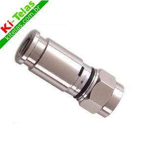 CONECTOR DE COMPRESS&Atilde;O BLINDADO P/ CABO COAXIAL - RG6U - PADR&Atilde;O