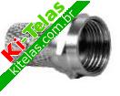 CONECTOR ROSCA TERMINAL P/ FIO COAXIAL - RG6U - PADR&Atilde;O