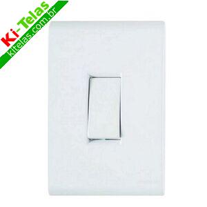 CONJUNTO INTERRUPTOR SIMPLES - 1 TECLA 10A - LINHA LIZ - TRAMONTINA