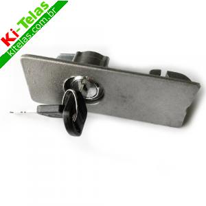 CONJUNTO PORTA DE DESTRAVAMENTO MOTOR KDZ / GRAND KDZ FIT ALUM&Iacute;NIO INJETADO COM CHAVE - UNISYSTEM - GAREN