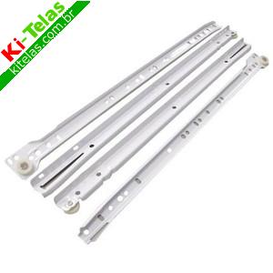 CORREDICA DE GAVETA APOIADA - 40CM - BRANCO - PAR - PADR&Atilde;O