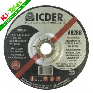DISCO DE DESBASTE - A&Ccedil;O EM GERAL - 4,5" - PADR&Atilde;O