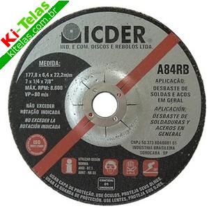 DISCO DESBASTE 7" (177,8MM) - ICDER