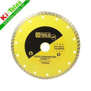 DISCO DIAMANTADO P/ CORTE TURBO 7 - 180X22MM - PADR&Atilde;O