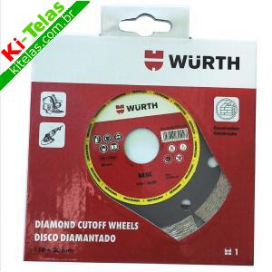 DISCO DIAMANTADO SEGMENTADO - 4.1/2" (4,5") - 110 X 20MM - WURTH