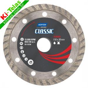 DISCO DIAMANTADO CLASSIC - TURBO - 110X20MM - NORTON