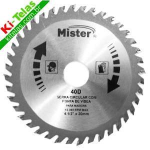 DISCO P/ SERRA CIRCULAR - 110MM - 4.3/8" - 40 DENTES - PADR&Atilde;O