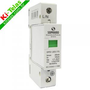 DISPOSITIVO PROTETOR DE SURTO - DPS 1P - 20KA - CLASSE II  - SOPRANO