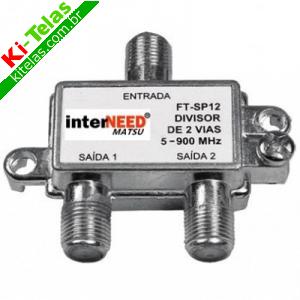 DIVISOR DE ANTENA - 1 ENTRADA - 2 SA&Iacute;DAS - INTERNEED
