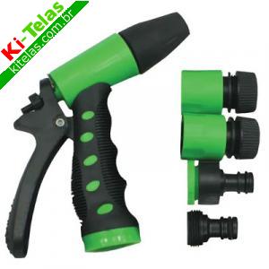 ESGUICHO PISTOLA P/ MANGUEIRA EMBORRACHADO C/ ACESS&Oacute;RIOS - FERTAK TOOLS