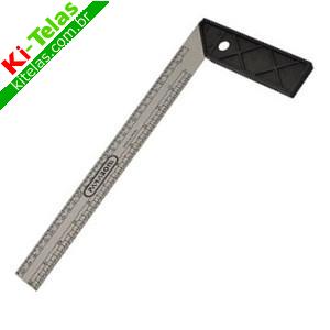 ESQUADRO ACO INOX CABO PVC - 12" - WORKER