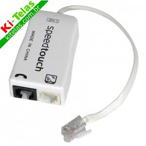 FILTRO ADSL C/ 2 SA&Iacute;DAS - TELEFONE / MODEM - MISTER