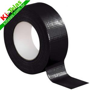FITA LARGA REFOR&Ccedil;ADA PRETA - 50MMX5M - EUROCEL