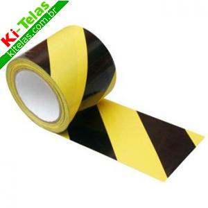 FITA ZEBRADA P/ DEMARCA&Ccedil;&Atilde;O - 70MM X 100 METROS - PADR&Atilde;O