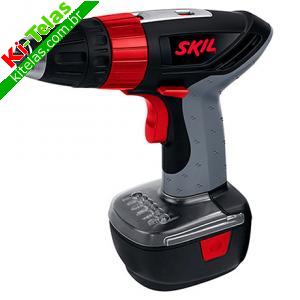 FURADEIRA E PARAFUSADEIRA C/ 6 BITS - 9,6V - SKIL