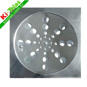 GRELHA INOX QUADRADA - 15X15CM - PADR&Atilde;O