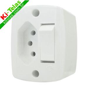 INTERRUPTOR 1 TECLA 1 TOMADA - SOBREPOR - ILUMI